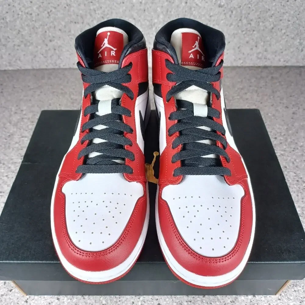 Nike Air Jordan 1 Mid Chicago (2020) Sneakers Red White Black Shoes